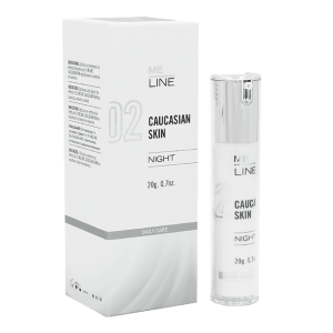 Нічний крем для домашньої постпілінгової терапії мелазми/хлоазми 02 Caucasian Skin Night Me Line
